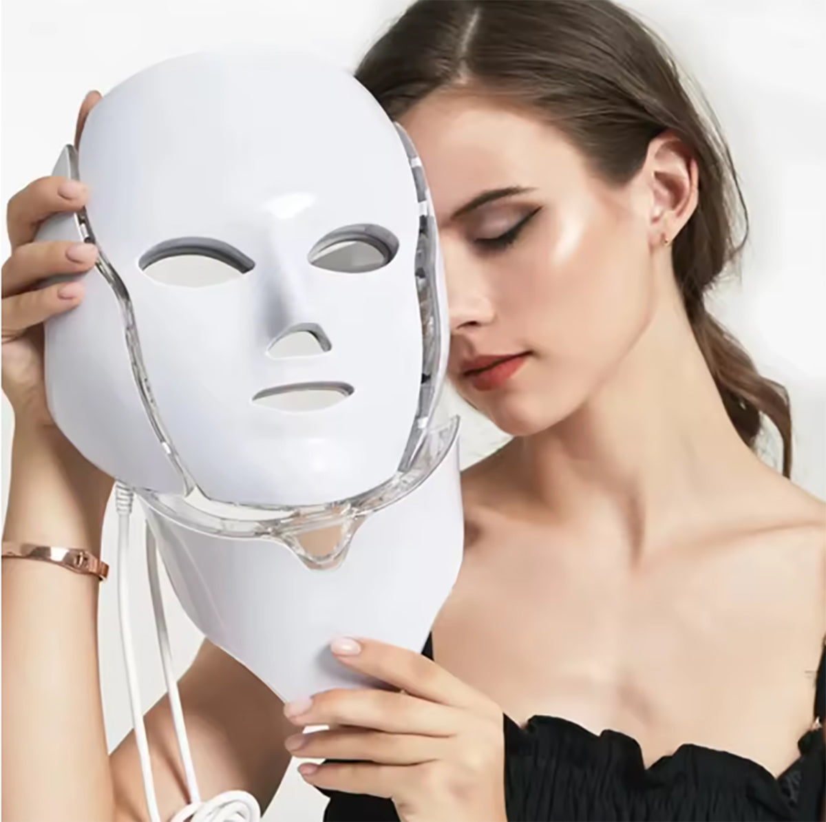 Maska LED do twarzy i szyi