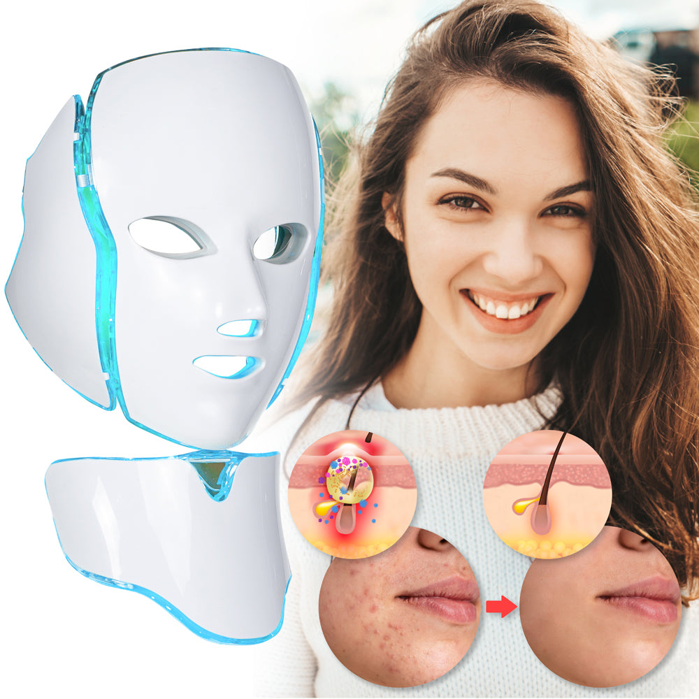 Maska LED do twarzy i szyi